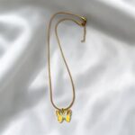 Κολιέ Yellow Butterfly