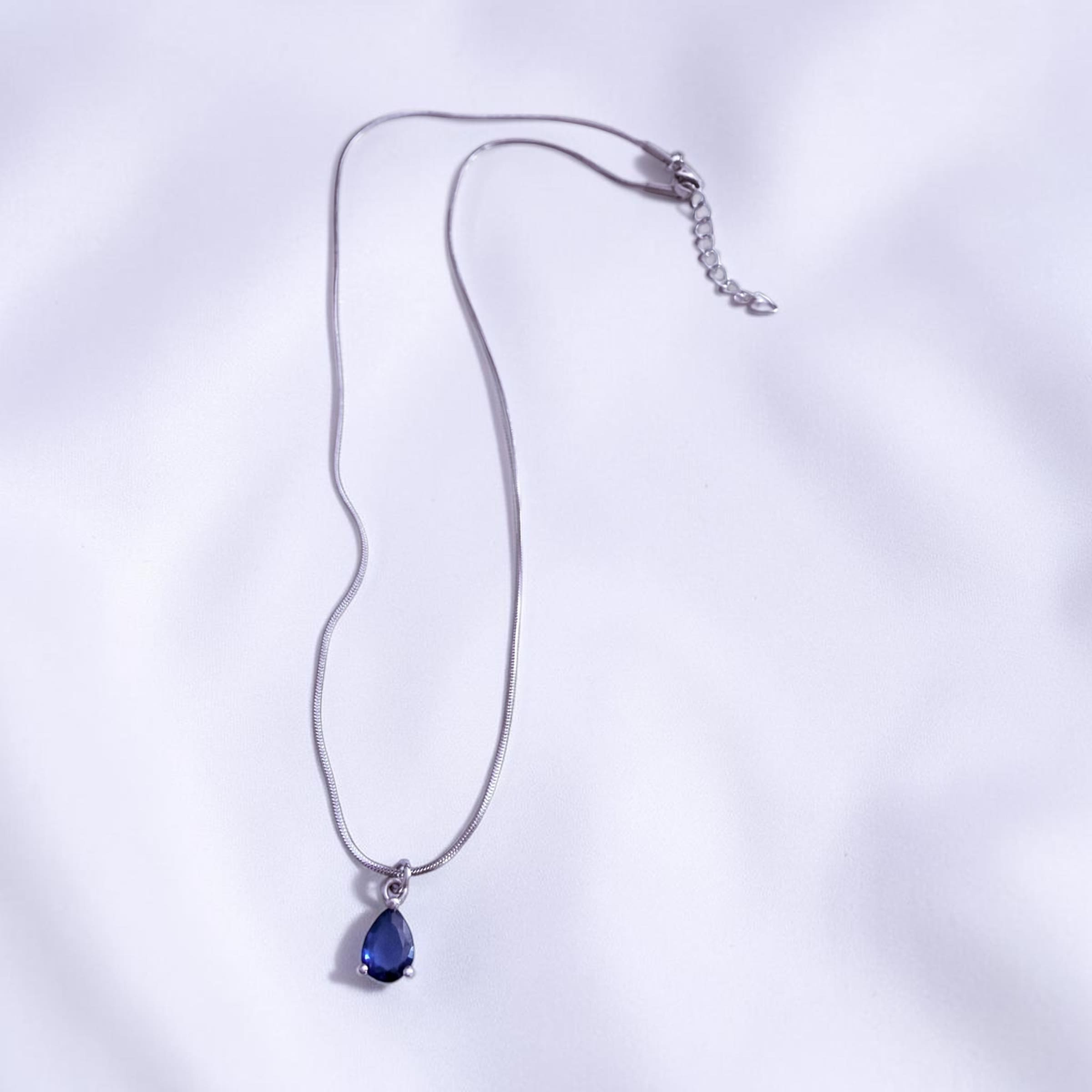 Ν1202 Κολιέ Celeste Silver - Image 1