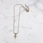 Κολιέ Gold Cross - Image 2